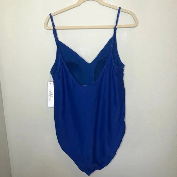 NWT Nicole Miller Criss Cross Swimsuit 2X - Picture 9 of 9